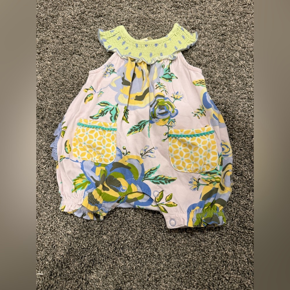 Matilda Jane Floral Baby Romper with Pockets